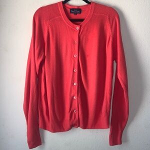 Polo Cashmere Cardigan in Red Women's Size Large